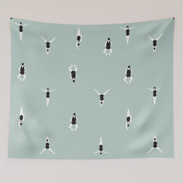 Item preview, SWIMMING SEAMLESS PATTERN designed and sold by aggiexnjoz.