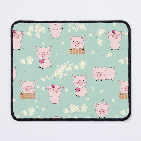 Item preview, Cute Pigs Holding Heart And Flowers designed and sold by ConcorStore.