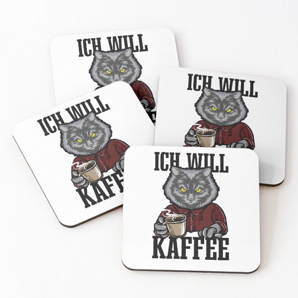 Item preview, Cat I WANT COFFEE designed and sold by Djantrix.