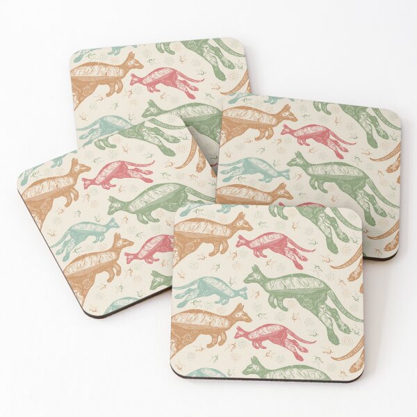 Item preview, Multicolor Double Exposure Kangaroo  designed and sold by ConcorStore.