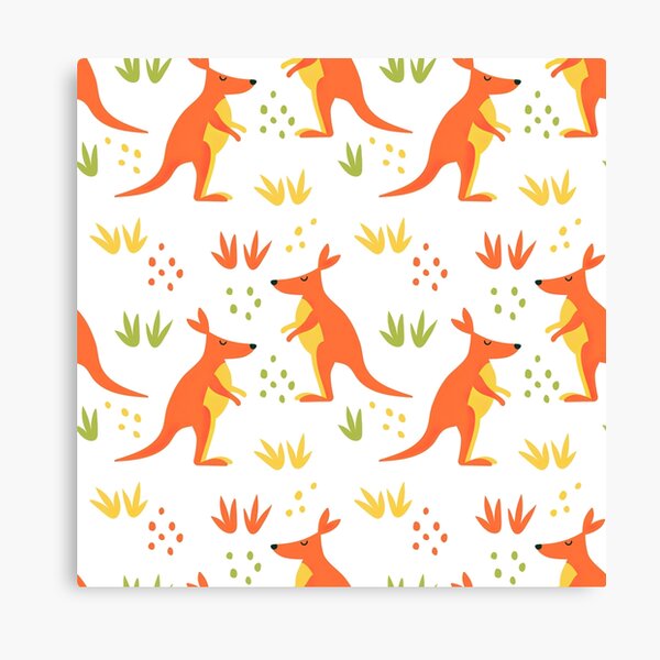 Item preview, Orange Kangaroos Grass  designed and sold by ConcorStore.