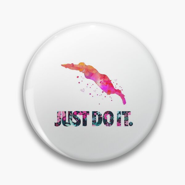 Item preview, Just Do It Watercolor Swimming designed and sold by ConcorStore.
