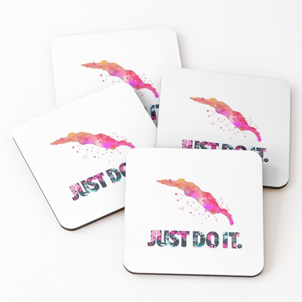 Item preview, Just Do It Watercolor Swimming designed and sold by ConcorStore.