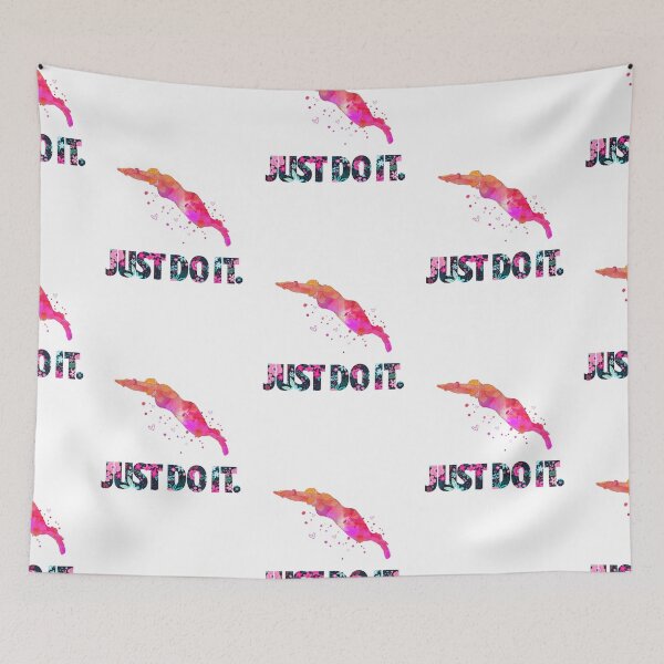 Item preview, Just Do It Watercolor Swimming designed and sold by ConcorStore.