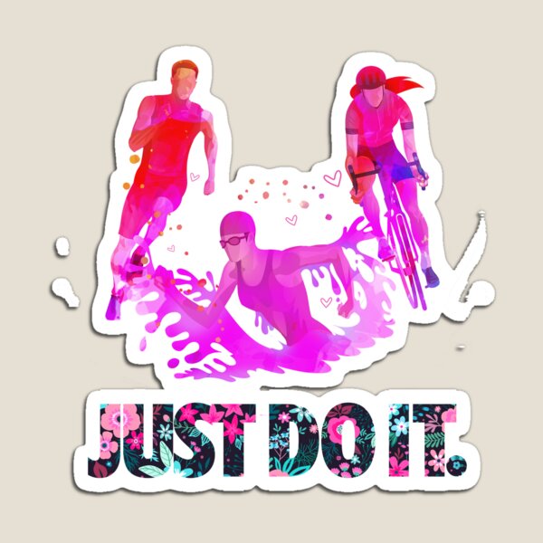 Item preview, Just Do It Watercolor Triathlon designed and sold by ConcorStore.