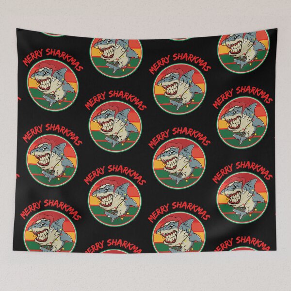 Item preview, Merry Sharkmas        designed and sold by WoodburyLake.