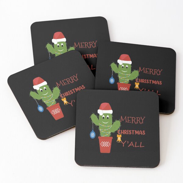Item preview, merry christmas y'all cactus christmas tree designed and sold by Super-Thomas.