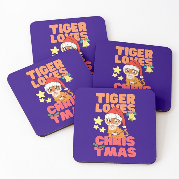 Item preview, Tiger Loves CHRISTMAS designed and sold by Keep Smiling.