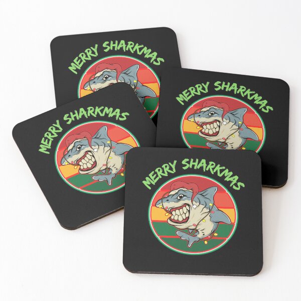 Item preview, Merry Sharkmas        designed and sold by WoodburyLake.