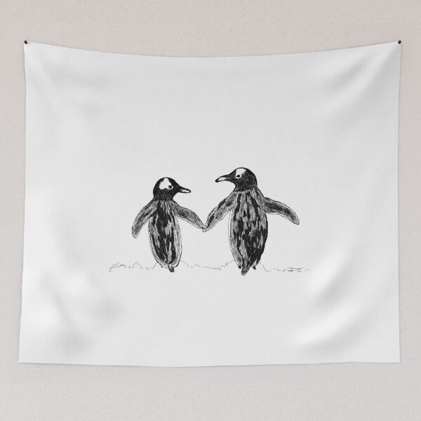 Item preview, Penguin lovers designed and sold by SRKFineArt.