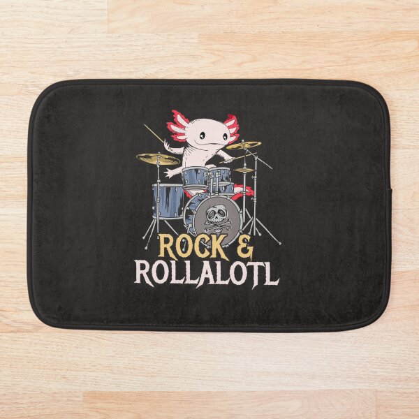 Aperçu de l'œuvre Axolotl drôle jouant de la batterie - musicien de groupe de batteurs de rock & roll créée et vendue par propellerhead.