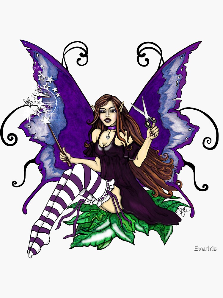 fairy dresser ink Hand Painted 5 Drawer Dresser main image 1