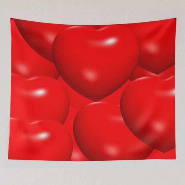 Item preview, red heart design designed and sold by Shipra Gupta.