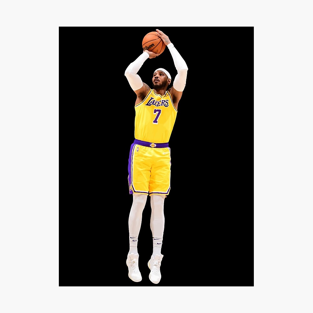 Carmelo Anthony 7 Los Angeles Lakers Black Mamba Jersey Poster for Sale by  Basketball For Life