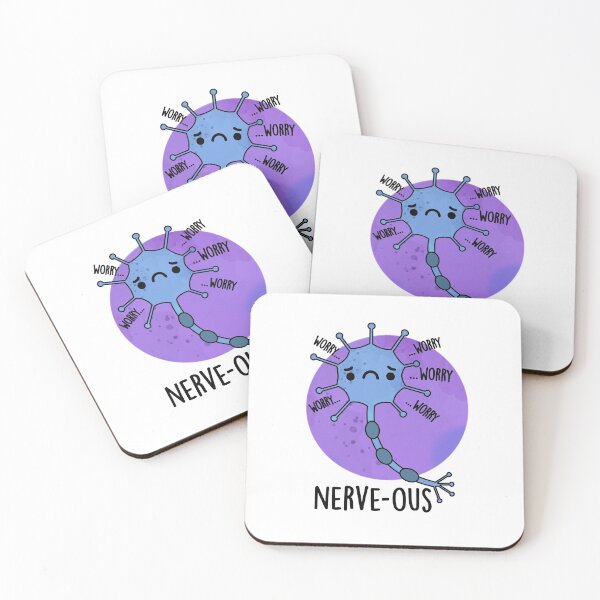 Item preview, Nerve-ous Nervous Funny Nerve Puns  designed and sold by punnybone.