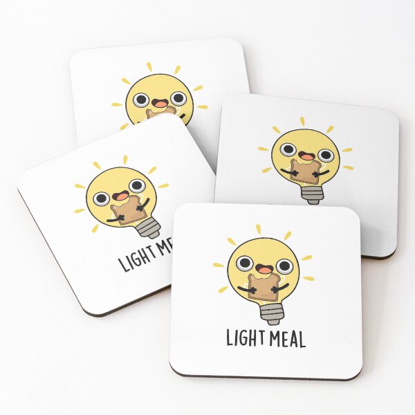 Item preview, Light Meal Funny Bulb Puns  designed and sold by punnybone.