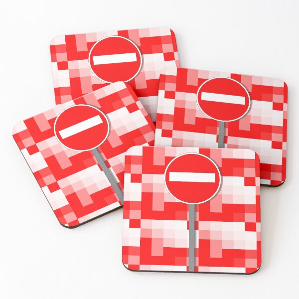 Item preview, Geometric NO ENTRY in red and white  designed and sold by mister-john.