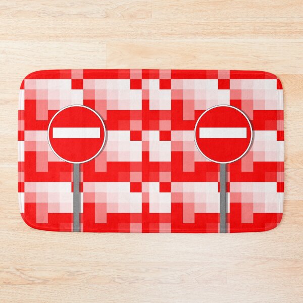 Item preview, Geometric NO ENTRY in red and white  designed and sold by mister-john.