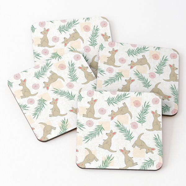 Item preview, Kangaroo Tropical Leaves On Grunge  designed and sold by HauckClothing.