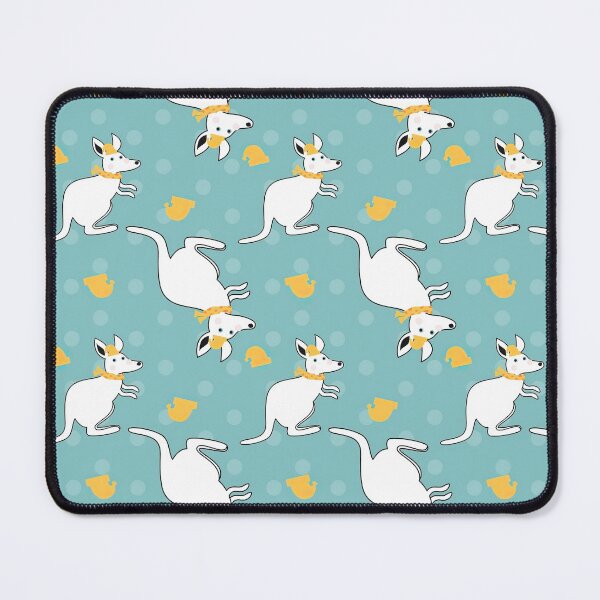 Item preview, Kangaroo With Yellow Hat Scarf  designed and sold by HauckClothing.