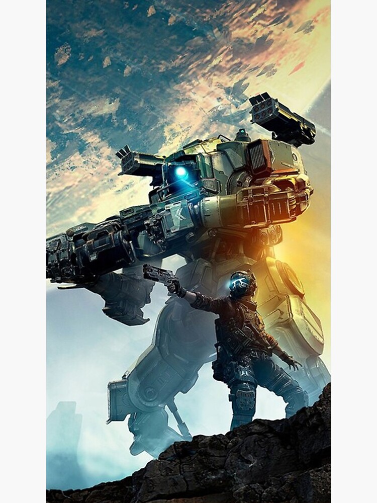 cartel minimalista de titanfall