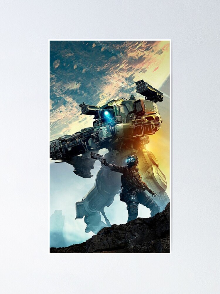 cartel minimalista de titanfall