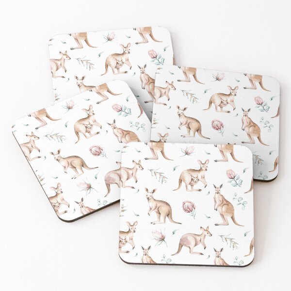 Item preview, Watercolor Kangaroo Floral  designed and sold by HauckClothing.