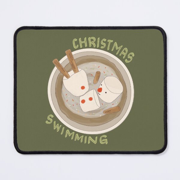 Item preview, Marshmallow Snowman Swimming in Holiday Drink designed and sold by aaalou.