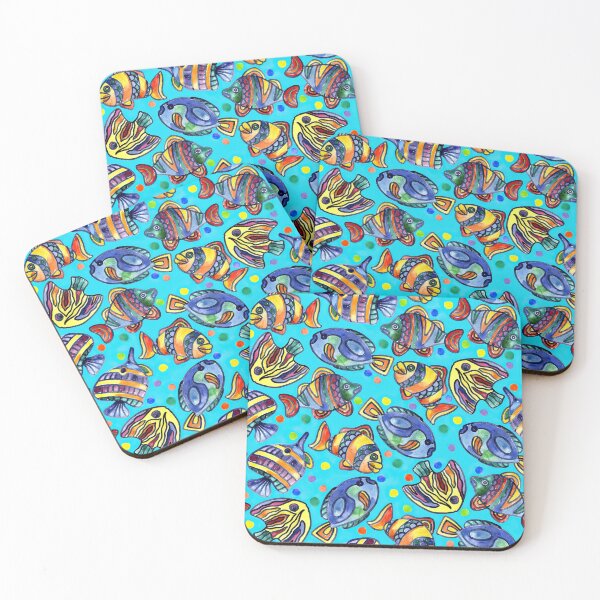 Item preview, Colorful Abstract Fishes  designed and sold by HauckClothing.
