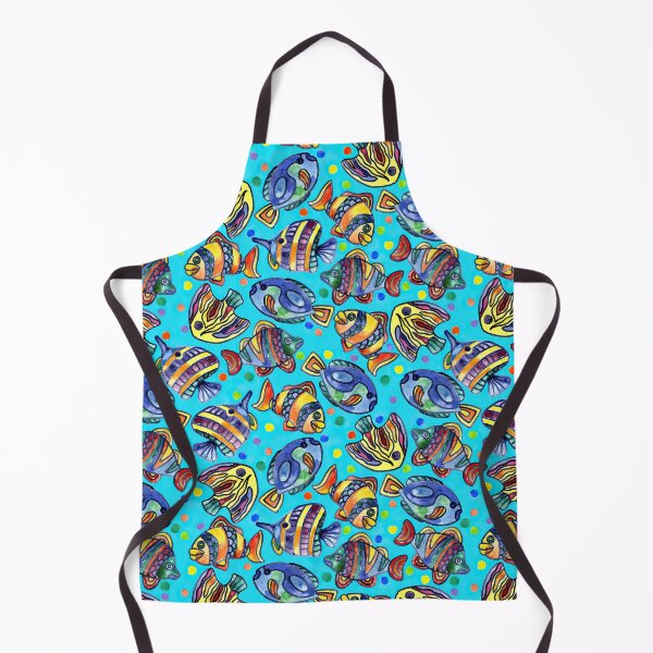 Item preview, Colorful Abstract Fishes designed and sold by HauckClothing.