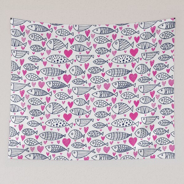 Item preview, Cute Fish And Hearts  designed and sold by HauckClothing.