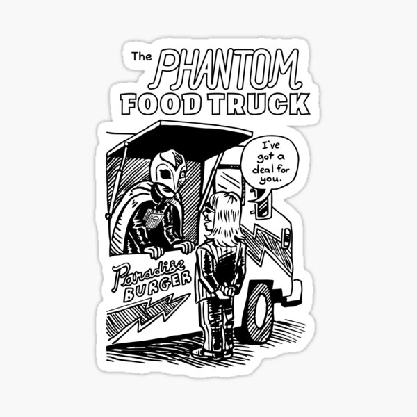The Phantom Food Truck Sticker
