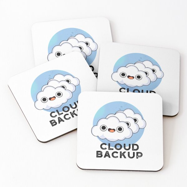 Item preview, Cloud Backup Funny Computer Weather Puns  designed and sold by punnybone.