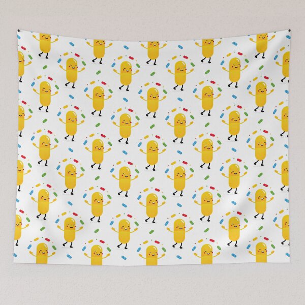 Item preview, Colorful Cartoon Pill Character designed and sold by HauckClothing.