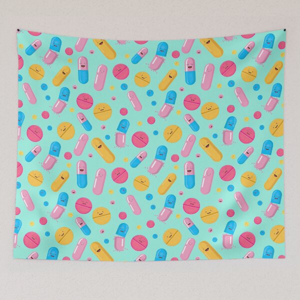 Item preview, Colorful Pills Seamless designed and sold by HauckClothing.