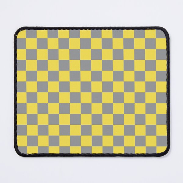 Item preview, Checkerboard Mini Check Pattern in Lemon Yellow and Light Grey designed and sold by kierkegaard.