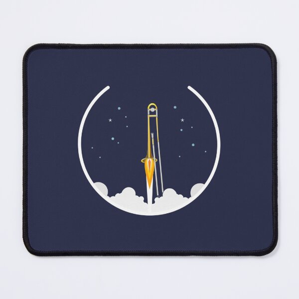 Item preview, Trombone Rocket funny trombone gift idea designed and sold by OldisGoldMp3.