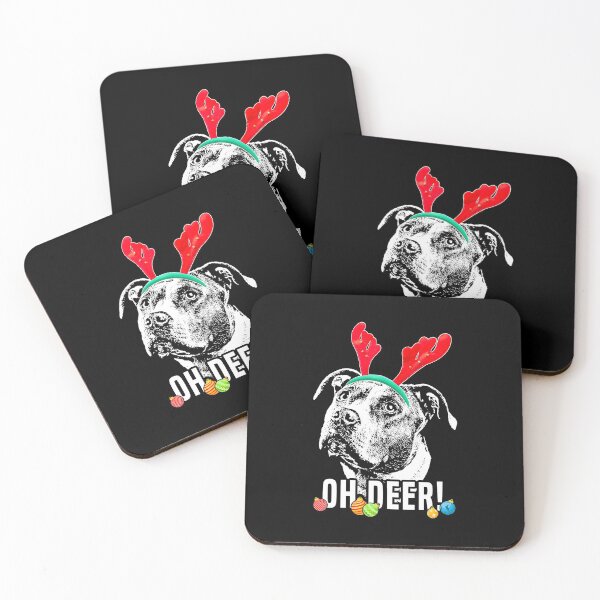 Item preview, Funny Oh Deer Funny Pit Bull Xmas designed and sold by LCankdesign.