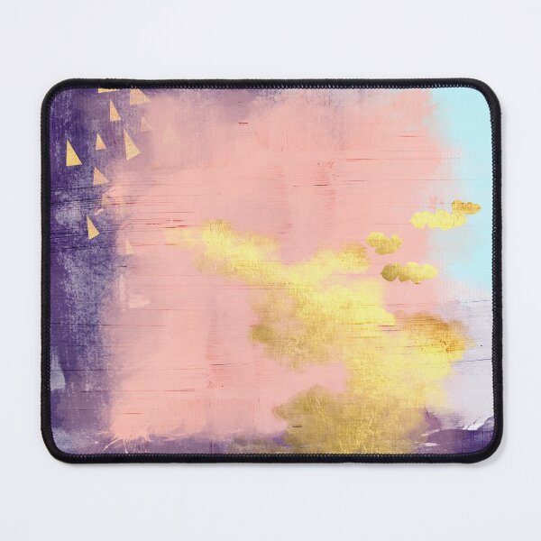 Item preview, Modern abstract art in pink and gold designed and sold by UrbanEpiphany.