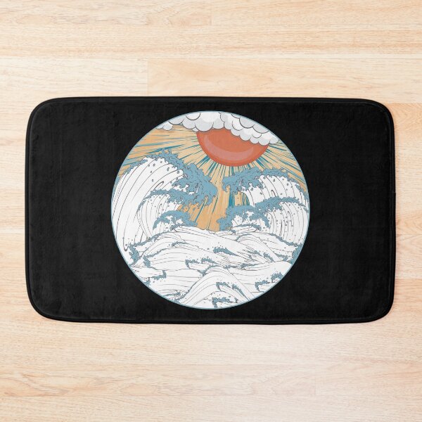 Item preview, The Great Wave off Kanagawa Artistic Japanese Ocean Sunset designed and sold by MintedFresh.