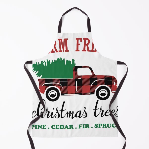 Item preview, Farm Fresh Christmas Trees , Christmas Sign Buffalo Plaid Truck designed and sold by TWOBROTHERS DESIGNS.