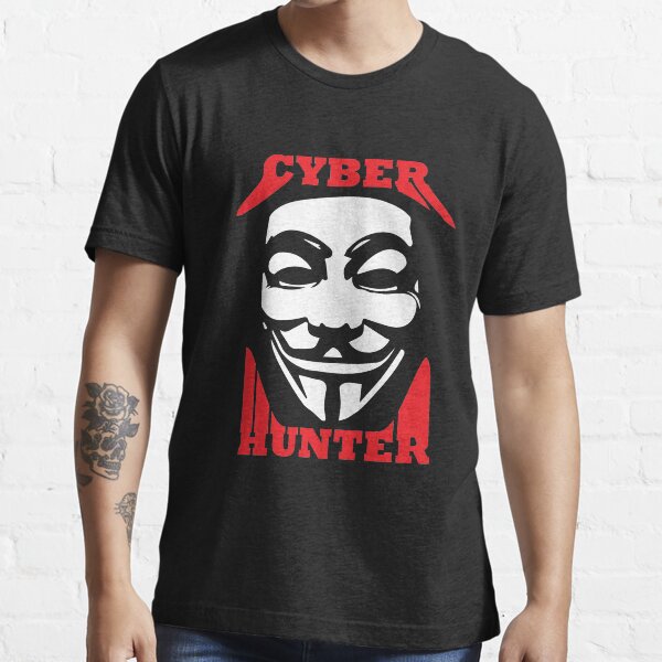 "cyber security white hat hacker and web hunter design" Tshirt for