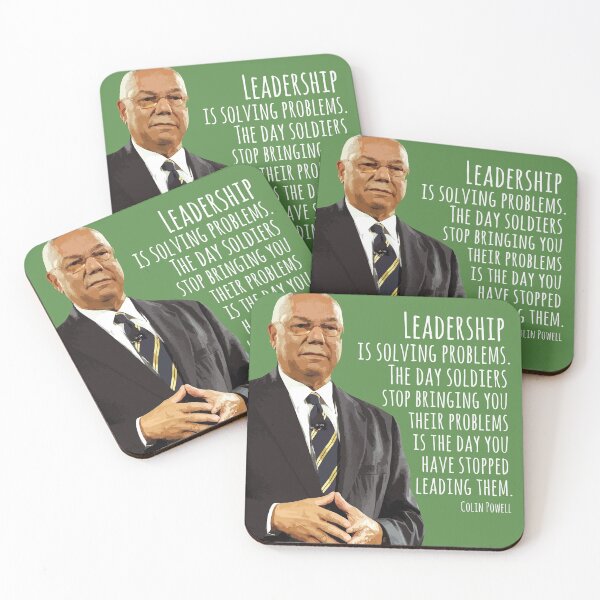 Item preview, Colin Powell Quote | Leadership is Solving Problems | Motivation | Inspiration | US Secretary of State | Wall Art | Print designed and sold by SmashingInkster.