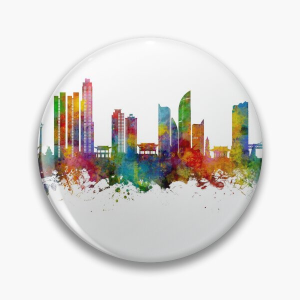 Item preview, Busan Skyline South Korea designed and sold by ArtPrints.