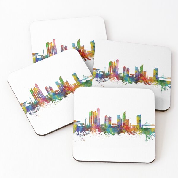 Item preview, Busan Skyline South Korea designed and sold by ArtPrints.
