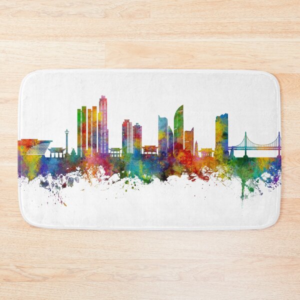 Item preview, Busan Skyline South Korea designed and sold by ArtPrints.