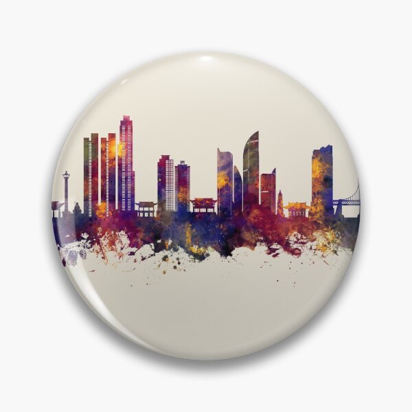 Item preview, Busan Skyline South Korea designed and sold by ArtPrints.