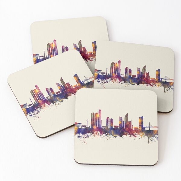 Item preview, Busan Skyline South Korea designed and sold by ArtPrints.
