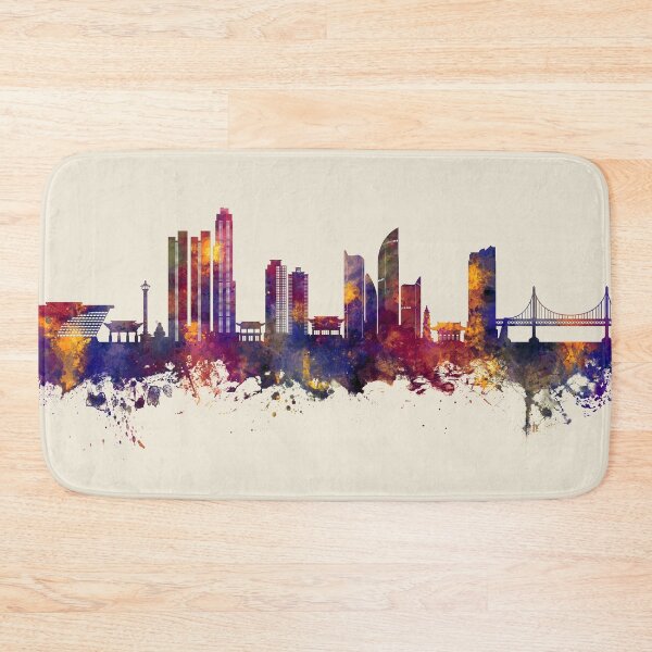 Item preview, Busan Skyline South Korea designed and sold by ArtPrints.
