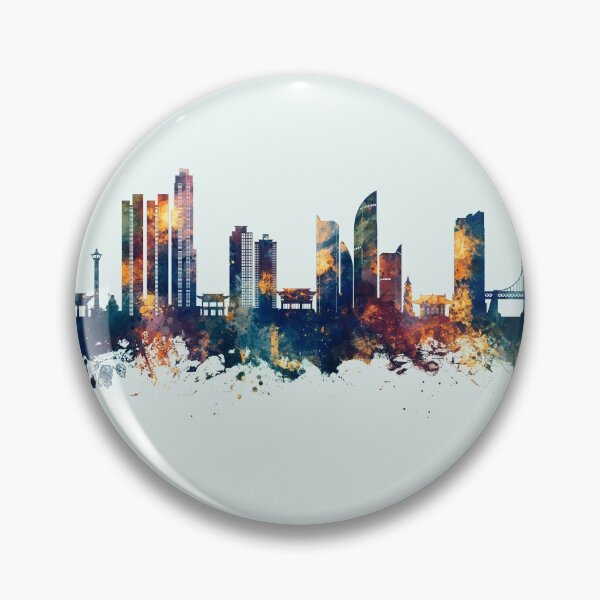 Item preview, Busan Skyline South Korea designed and sold by ArtPrints.